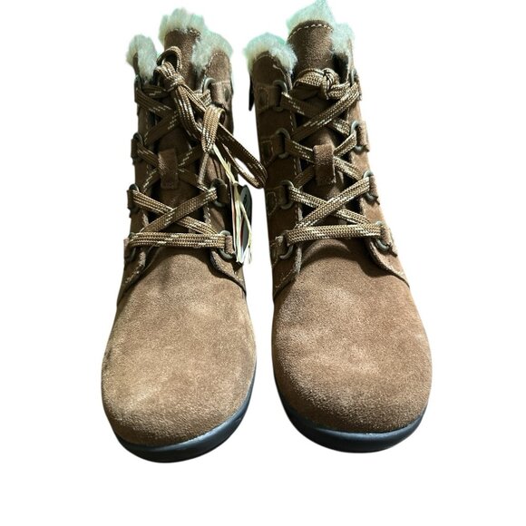 Earth Origins Suede Leather Boots Women Size 10M Crowley Brown - Picture 4 of 8